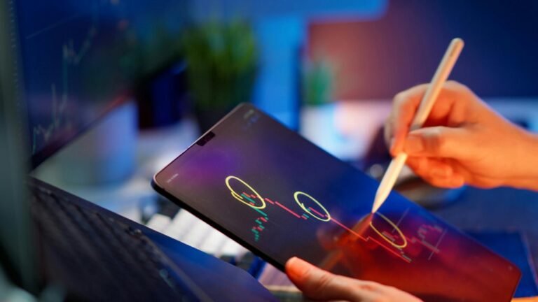 market dashboard numerical overview